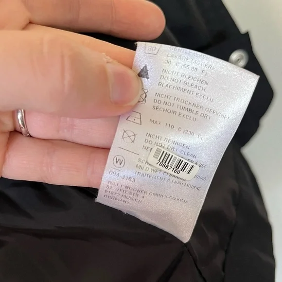 Bogner Black Quilted Ski Jacket With Detachable Hood Women's Size S - Picture 8 of 16